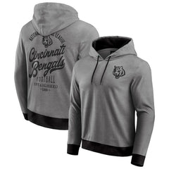 Cincinnati Bengals Darius Rucker Collection Tonal Knit Pullover Hoodie - Black discount