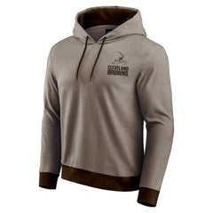 Cleveland Browns Darius Rucker Collection Tonal Knit Pullover Hoodie - Brown outlet