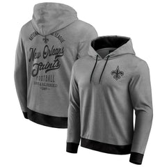 New Orleans Saints Darius Rucker Collection Tonal Knit Pullover Hoodie - Black on sale