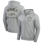 Cincinnati Bengals Darius Rucker Collection Vintage Stripe Full-Zip Hoodie - Heather Gray outlet