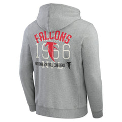 Atlanta Falcons Darius Rucker Collection Vintage Stripe Full-Zip Hoodie - Heather Gray for sale