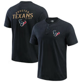 Houston Texans Darius Rucker Collection Washed Henley T-Shirt - Black cheap