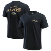 Baltimore Ravens Darius Rucker Collection Washed Henley T-Shirt - Black discount
