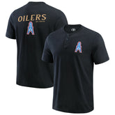 Tennessee Titans Darius Rucker Collection Washed Henley T-Shirt - Black sale