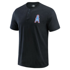 Tennessee Titans Darius Rucker Collection Washed Henley T-Shirt - Black sale