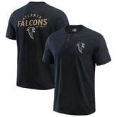 Atlanta Falcons Darius Rucker Collection Washed Henley T-Shirt - Black outlet