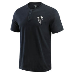 Atlanta Falcons Darius Rucker Collection Washed Henley T-Shirt - Black outlet