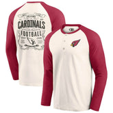 Arizona Cardinals Darius Rucker Collection Raglan Henley T-Shirt - Cream/Cardinal outlet