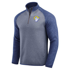 Los Angeles Rams Darius Rucker Collection Tonal Quarter-Zip Jacket - Blue on sale