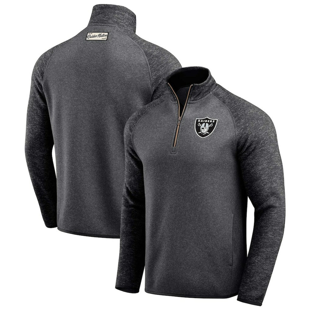 Las Vegas Raiders Darius Rucker Collection Tonal Quarter-Zip Jacket - Black cheap