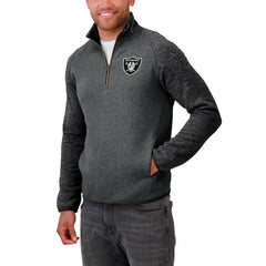 Las Vegas Raiders Darius Rucker Collection Tonal Quarter-Zip Jacket - Black cheap