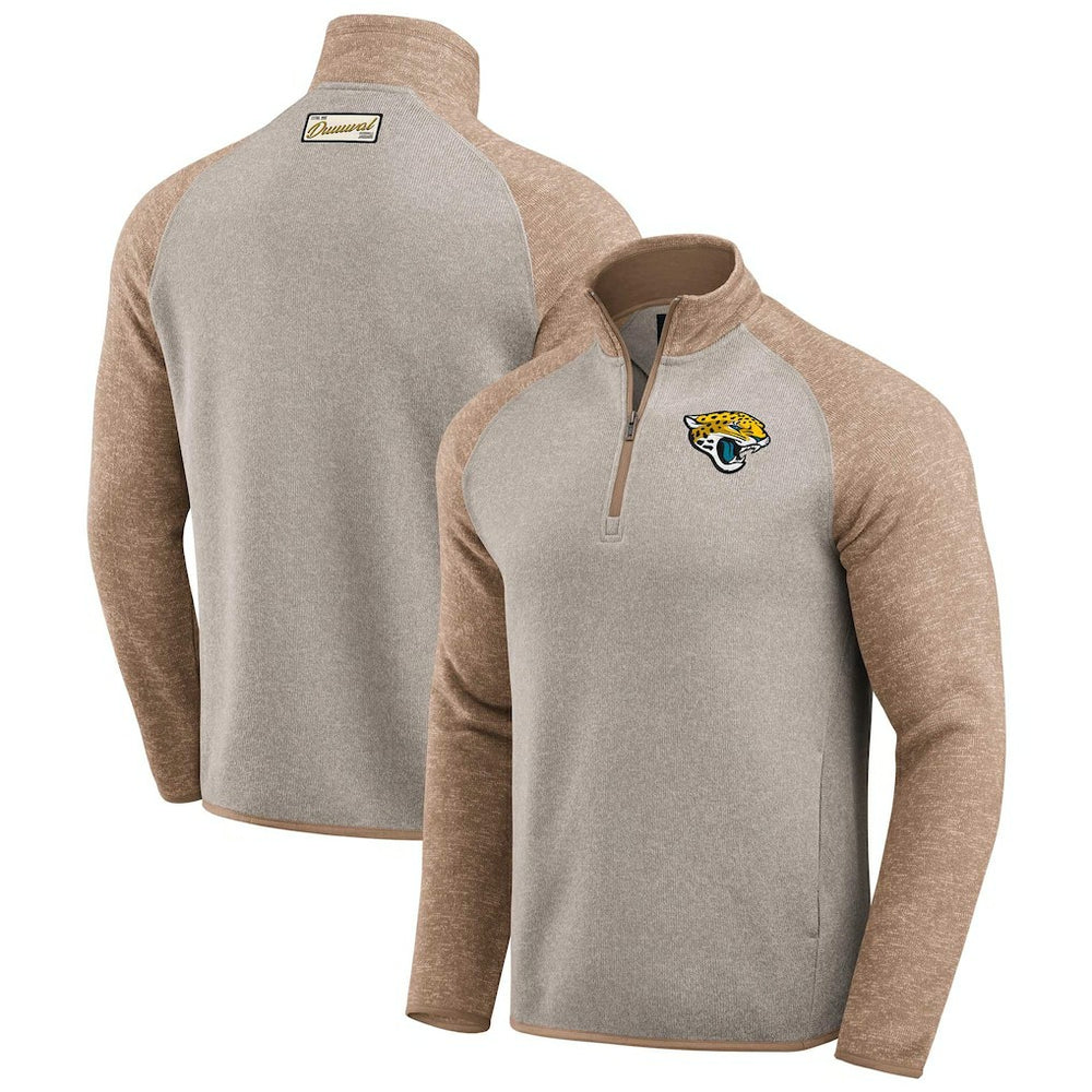 Jacksonville Jaguars Darius Rucker Collection Tonal Quarter-Zip Jacket - Tan sale