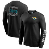 Jacksonville Jaguars Darius Rucker Collection Washed Waffle-Knit Long Sleeve T-Shirt - Black on sale