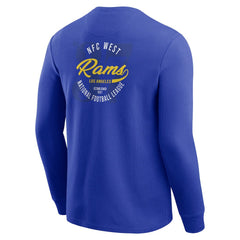 Los Angeles Rams Darius Rucker Collection Washed Waffle-Knit Long Sleeve T-Shirt - Royal on sale