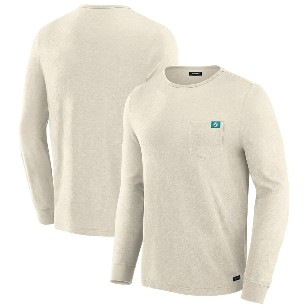 Miami Dolphins J. Palmer In-The-Pocket Long Sleeve T-Shirt - Cream for sale
