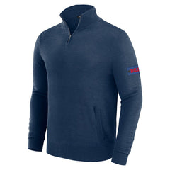 Buffalo Bills J. Palmer Franchise Quarter-Zip Sweater - Navy on sale