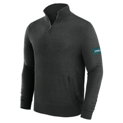 Philadelphia Eagles J. Palmer Franchise Quarter-Zip Sweater - Black on sale