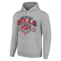 Buffalo Bills Starter 80s Retro Pullover Hoodie - Heather Gray outlet
