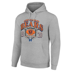 Chicago Bears Starter 80s Retro Pullover Hoodie - Heather Gray on sale