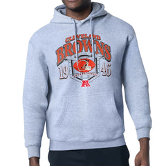 Cleveland Browns Starter 80s Retro Pullover Hoodie - Heather Gray online