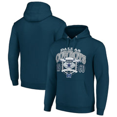 Dallas Cowboys Starter 80s Retro Pullover Hoodie - Navy for sale