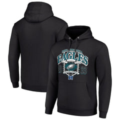 Philadelphia Eagles Starter 80s Retro Pullover Hoodie - Black on sale