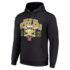 Pittsburgh Steelers Starter 80s Retro Pullover Hoodie - Black for sale
