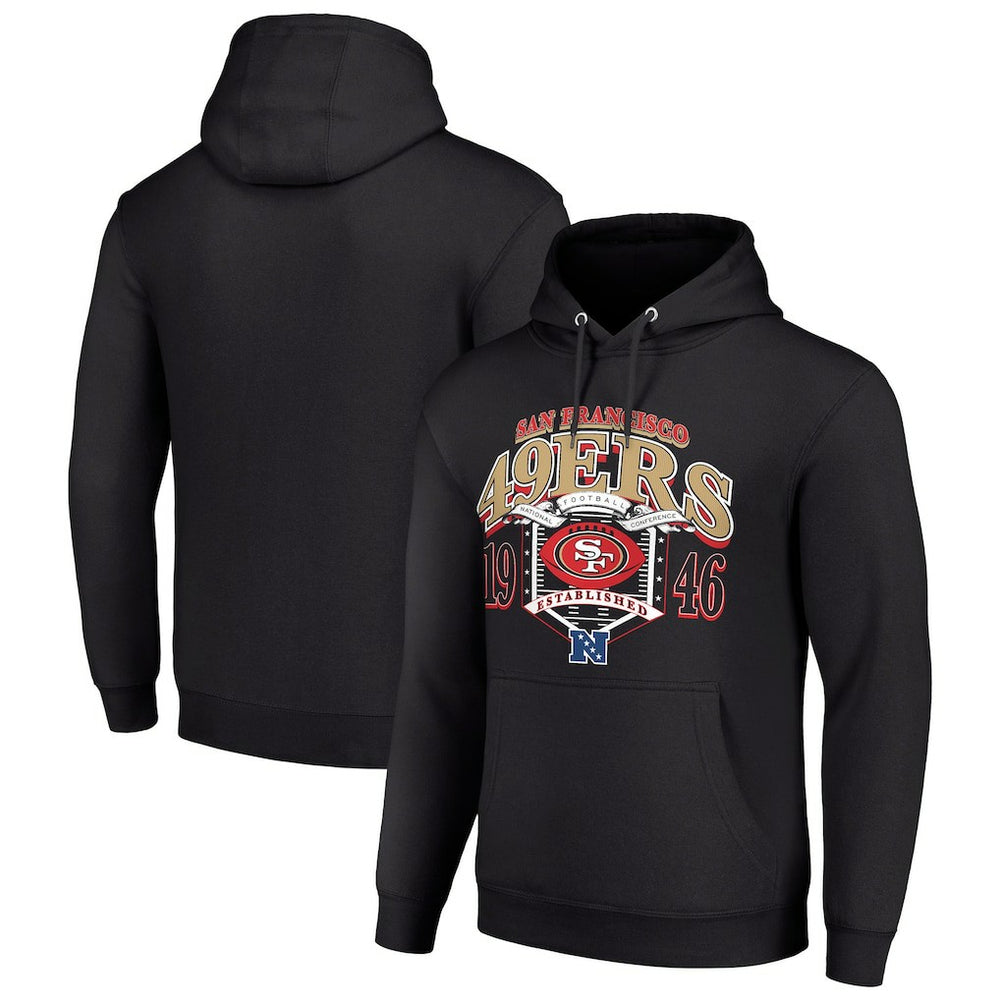 San Francisco 49ers Starter 80s Retro Pullover Hoodie - Black outlet