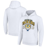 Green Bay Packers Starter 80s Retro Pullover Hoodie - White cheap