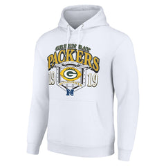 Green Bay Packers Starter 80s Retro Pullover Hoodie - White cheap