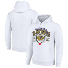 Baltimore Ravens Starter 80s Retro Pullover Hoodie - White for sale