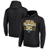 Green Bay Packers Starter 80s Retro Pullover Hoodie - Black for sale