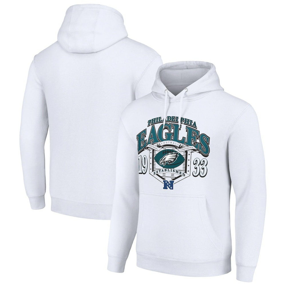 Philadelphia Eagles Starter 80s Retro Pullover Hoodie - White online
