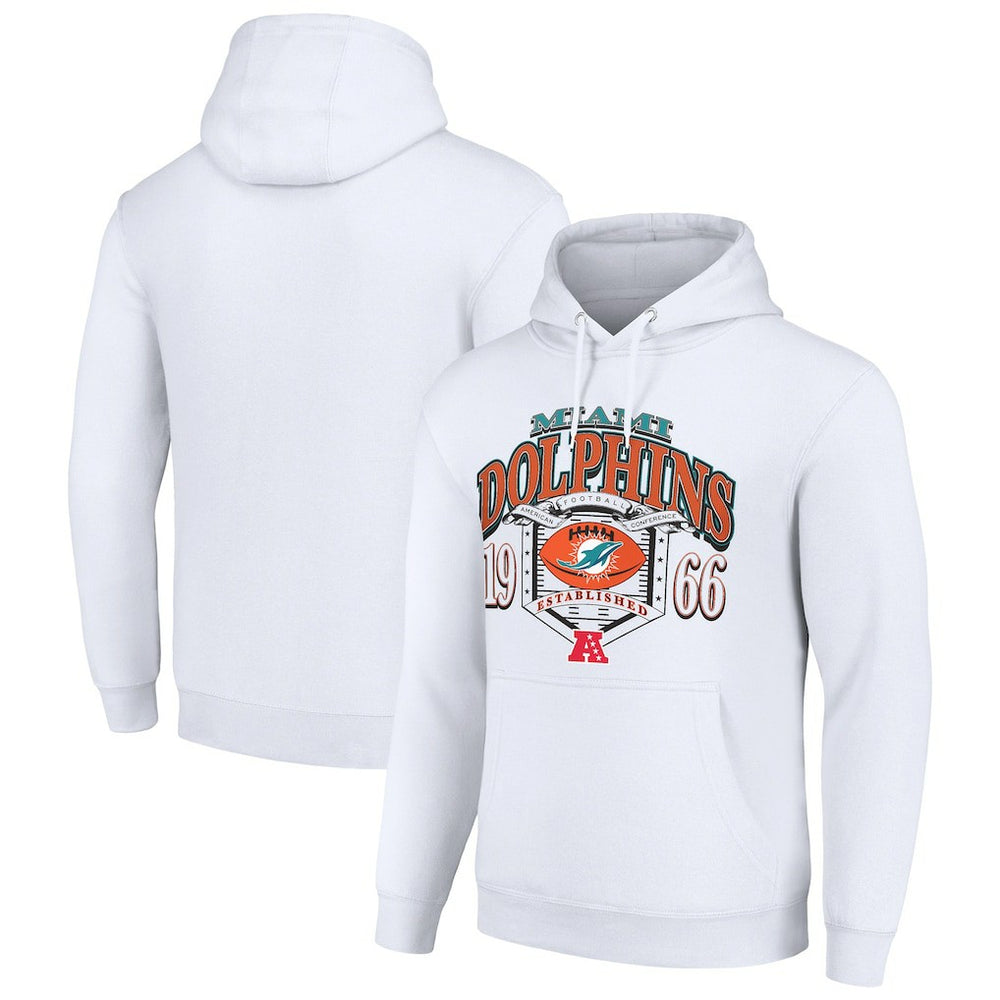 Miami Dolphins Starter 80s Retro Pullover Hoodie - White online