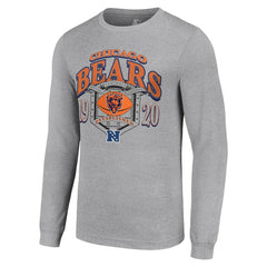 Chicago Bears Starter Retro Long Sleeve Graphic T-Shirt - Heather Gray sale