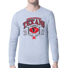 Houston Texans Starter Retro Long Sleeve Graphic T-Shirt - Heather Gray sale
