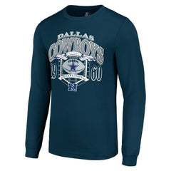 Dallas Cowboys Starter Retro Long Sleeve Graphic T-Shirt - Navy sale