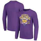 Minnesota Vikings Starter Retro Long Sleeve Graphic T-Shirt - Purple discount