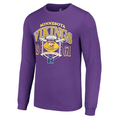 Minnesota Vikings Starter Retro Long Sleeve Graphic T-Shirt - Purple discount