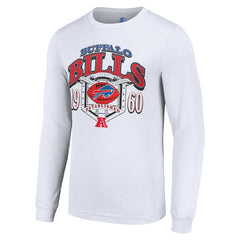 Buffalo Bills Starter Retro Long Sleeve Graphic T-Shirt - White cheap
