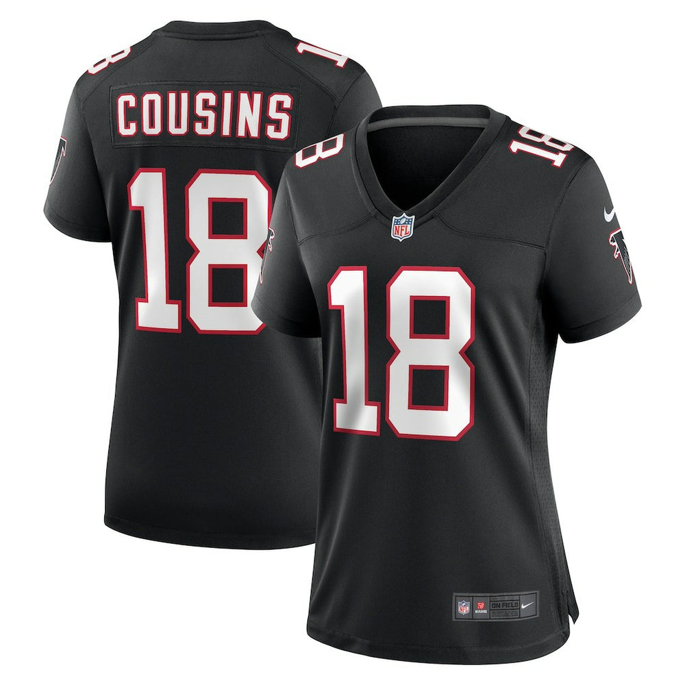 Kirk Cousins Atlanta Falcons Women's Alternate Game Jersey - Black sale