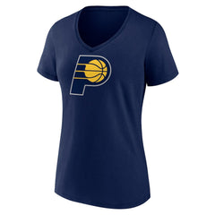 Indiana Pacers Women's Primary Logo V-Neck T-Shirt - Navy on sale