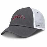 Los Angeles Angels Wordmark Club Adjustable Trucker Hat Gray