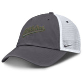 Athletics Wordmark Club Adjustable Trucker Hat Gray