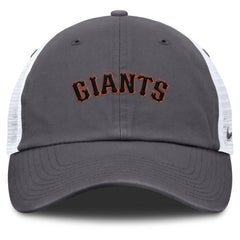 San Francisco Giants Wordmark Club Adjustable Trucker Hat Gray
