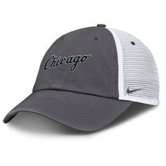 Chicago White Sox Wordmark Club Adjustable Trucker Hat Gray