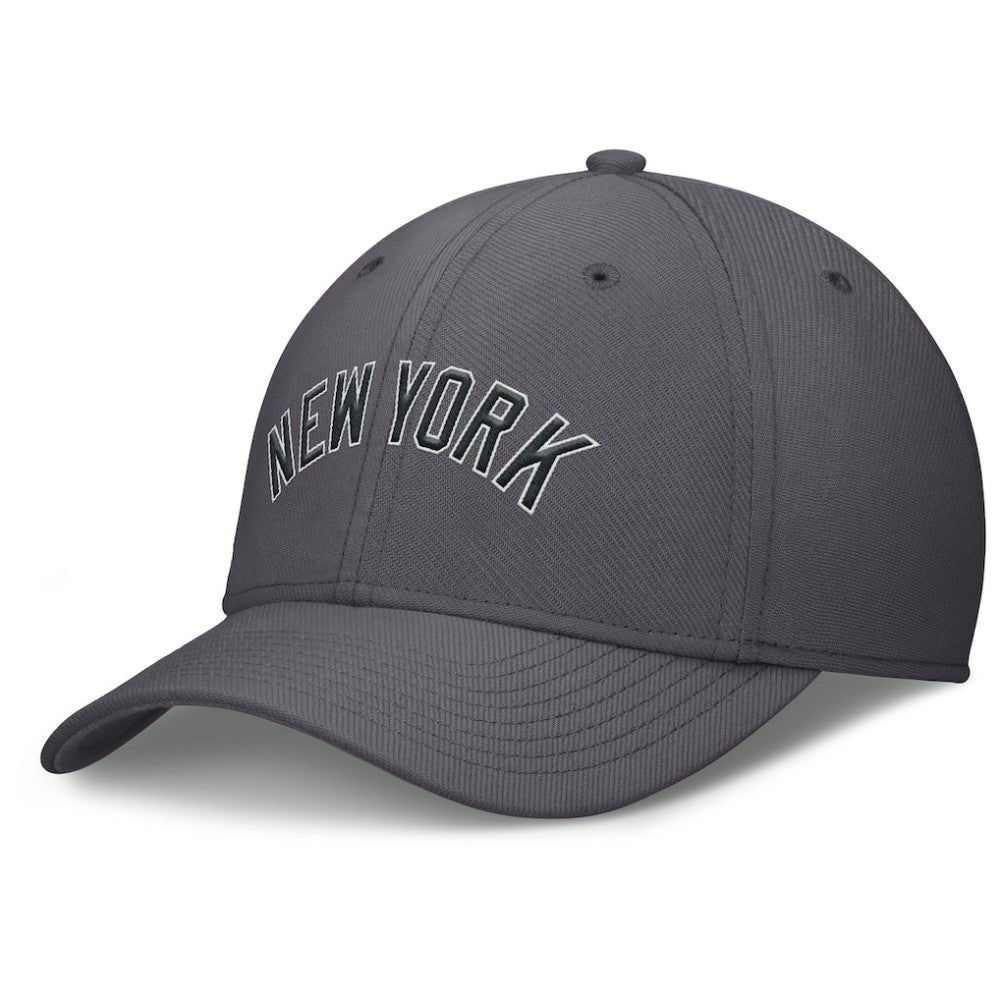 New York Yankees Swoosh Performance Flex Hat Gray