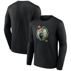 Boston Celtics Midnight Mascot Long Sleeve T-Shirt - Black outlet