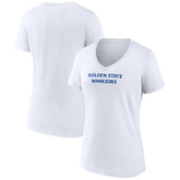 Golden State Warriors Women's Wordmark Home V-Neck T-Shirt sale - White cheap