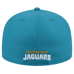 Jacksonville Jaguars New Era Throwback Logo Omaha 59FIFTY Fitted Hat - Teal online